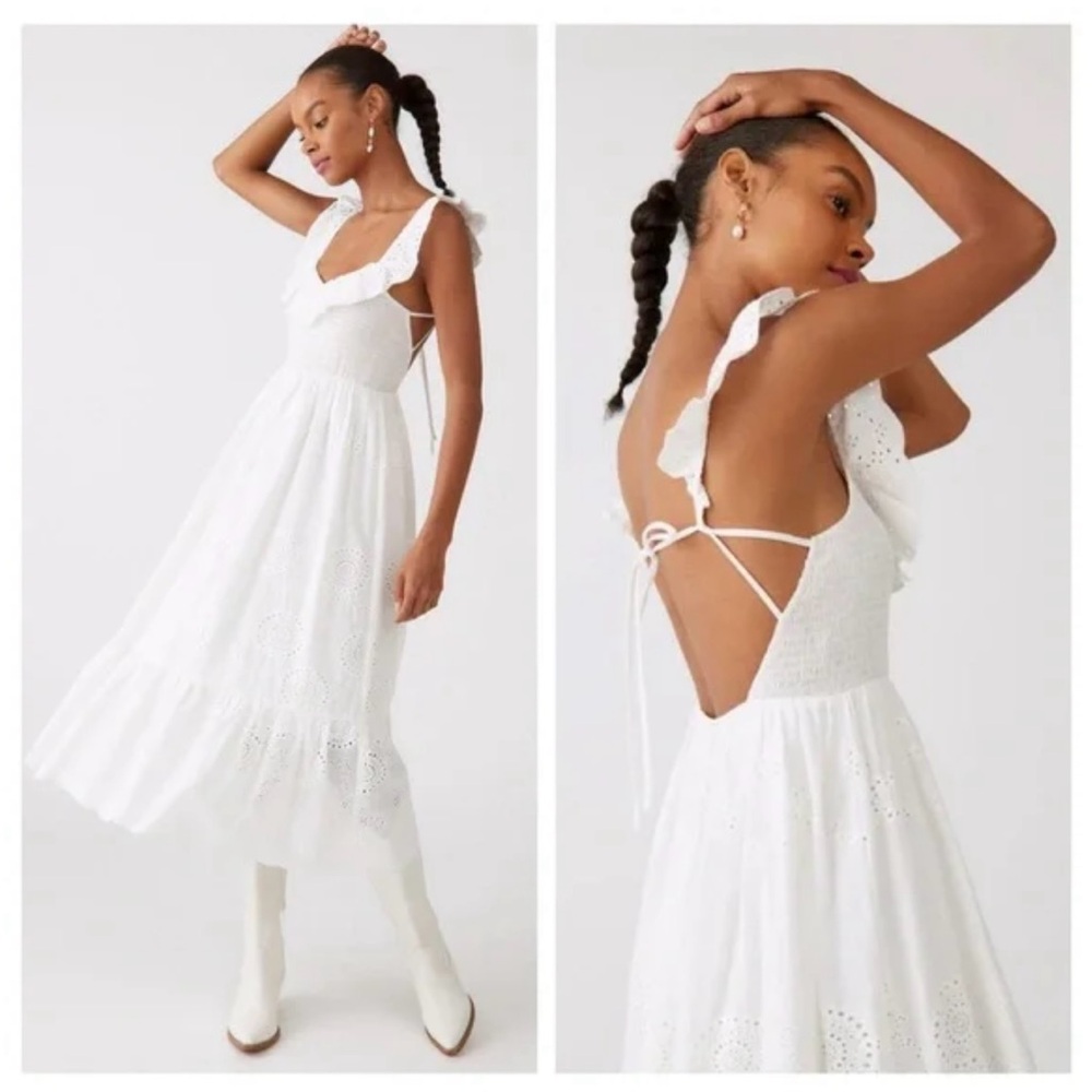 ASTR The Label - Women’s Cottage eyelet Dress NWT